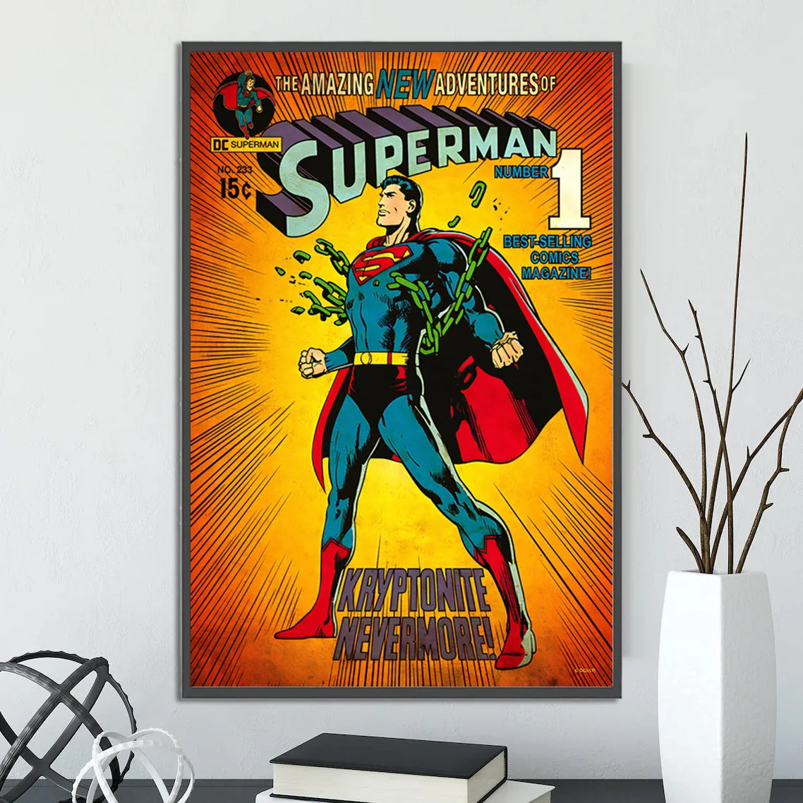 Batman Self-adhesive Poster Movie Wallpaper Figures Home Decoration Painting Wall Art DC Classic Covers Room Decor Kids Gift