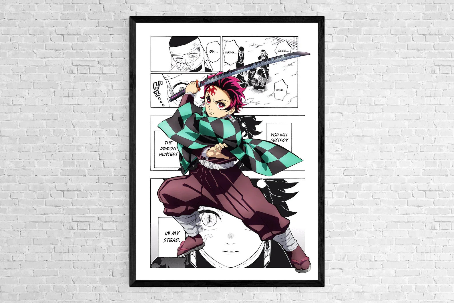 Japan Anime Figure Demon Slayer Picture Art Home Decor Canvas Painting Poster For Living Kids Room Sofa Wall Decoration Posters