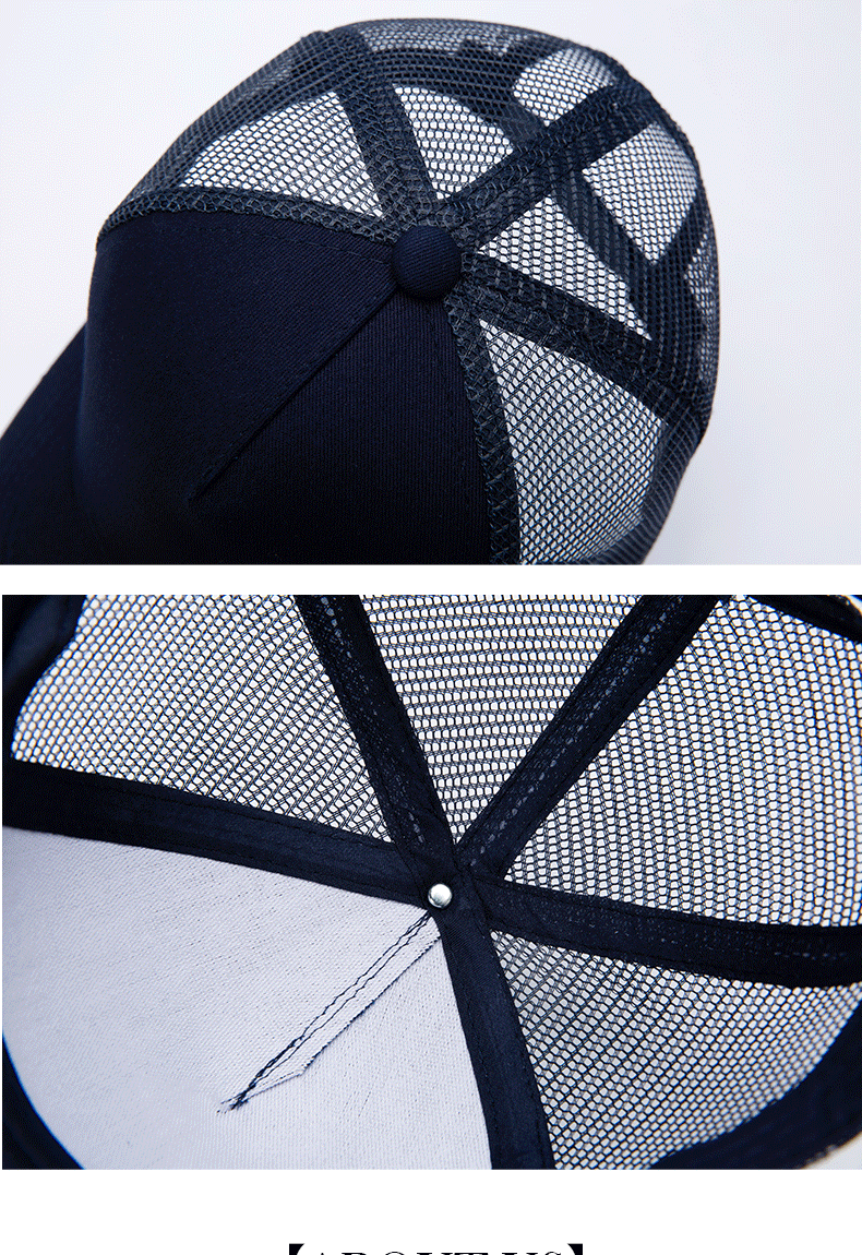 Wholesale Hat Men's Baseball Caps Unisex Casual Decorative Travel Hats Adult Tennis Caps Mesh Hats Custom Embroidery Print Logo
