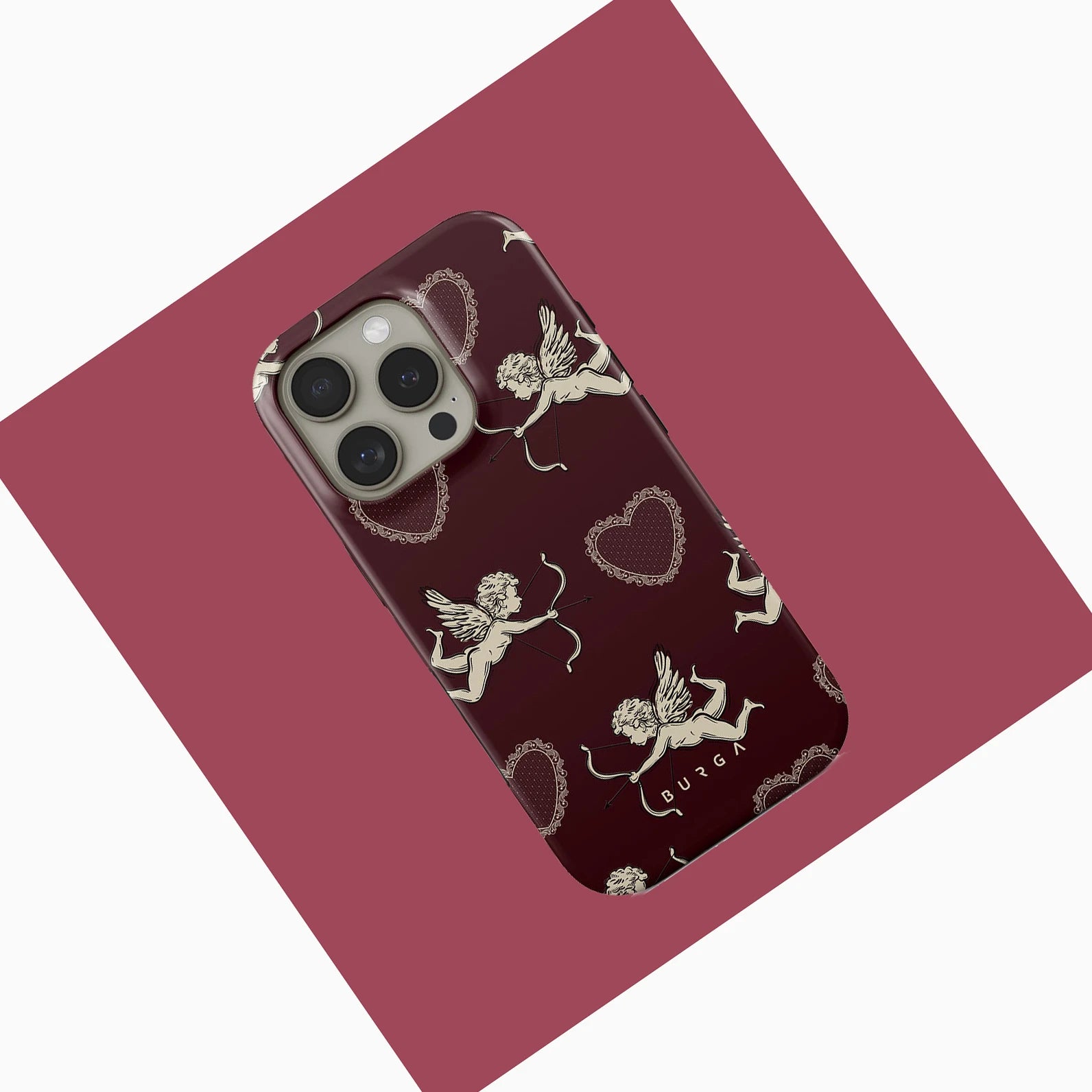 Lovestruck BURGA Phone Case for iPhone 16 15 14 13 12 11 X XS XR XSMAX 7 8 Pro Max Plus Luxury Double-layer Back Cover