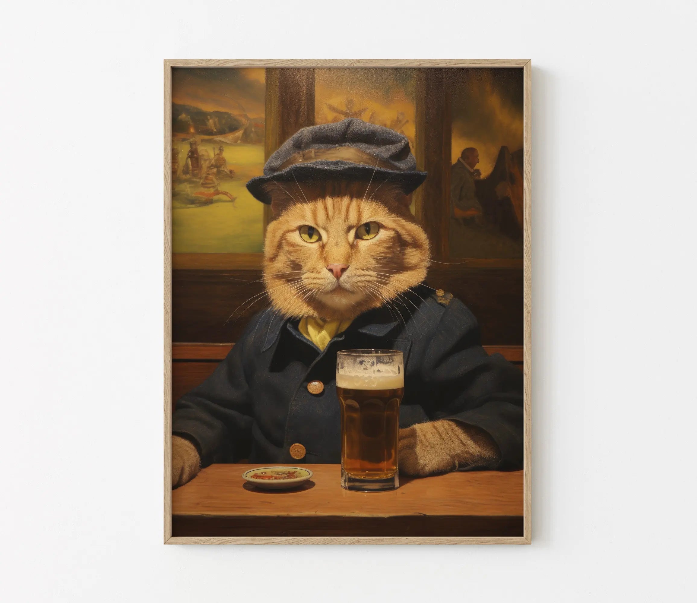 Funny Animals Drinking Beer Cat Koala Dog Poster Print Wall Art Pictures Canvas Painting Living Room Bedroom Home Decor Gift