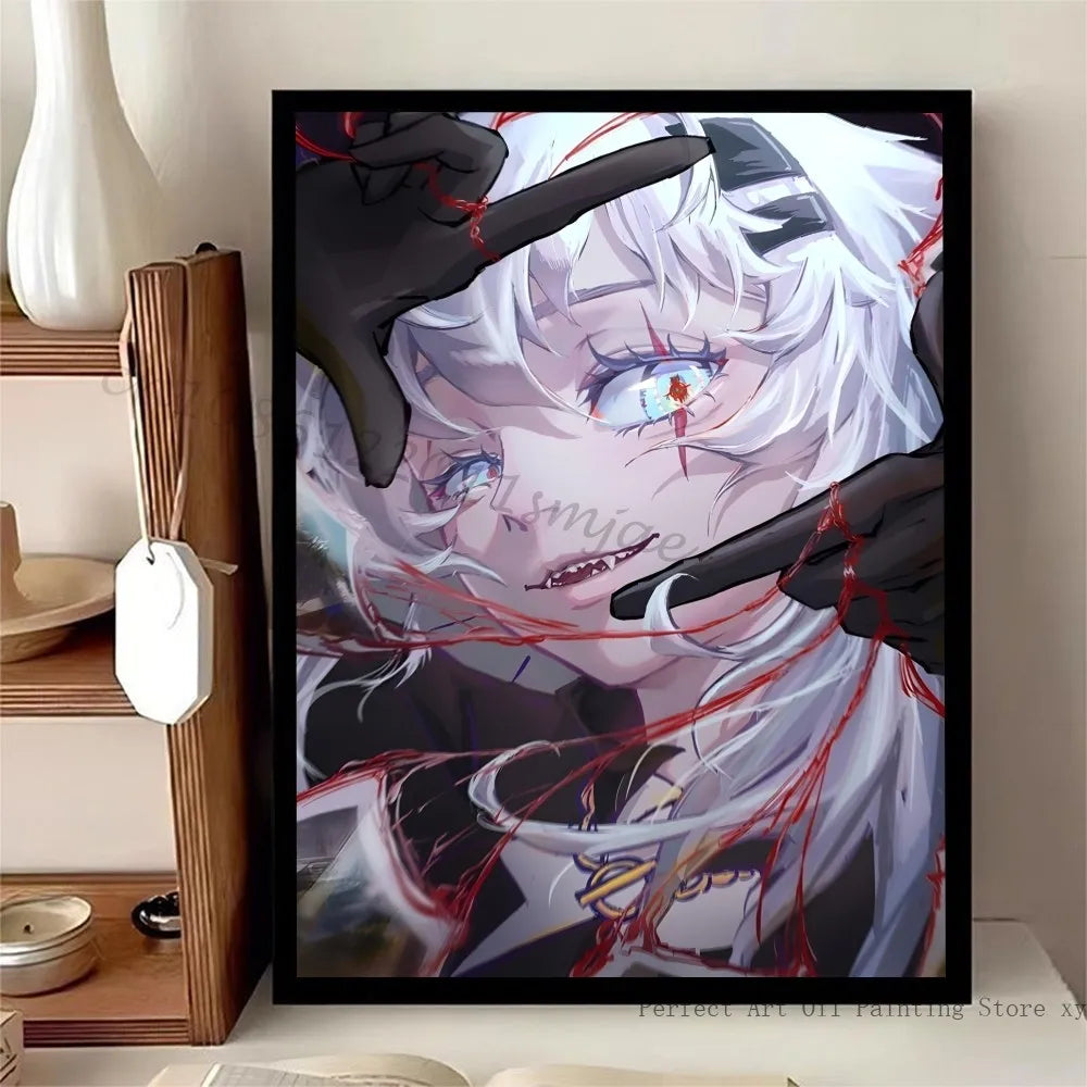 1pc Bungo Stray Dogs Dazai Chuuya Anime Poster Stickers Art Wall Murals Decor Game Room Decor Gifts Kawaii HD Painting Cat Cars