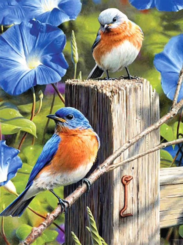 The Bird On The Branch Personality DIY Full Drill Diamond Decorative Painting