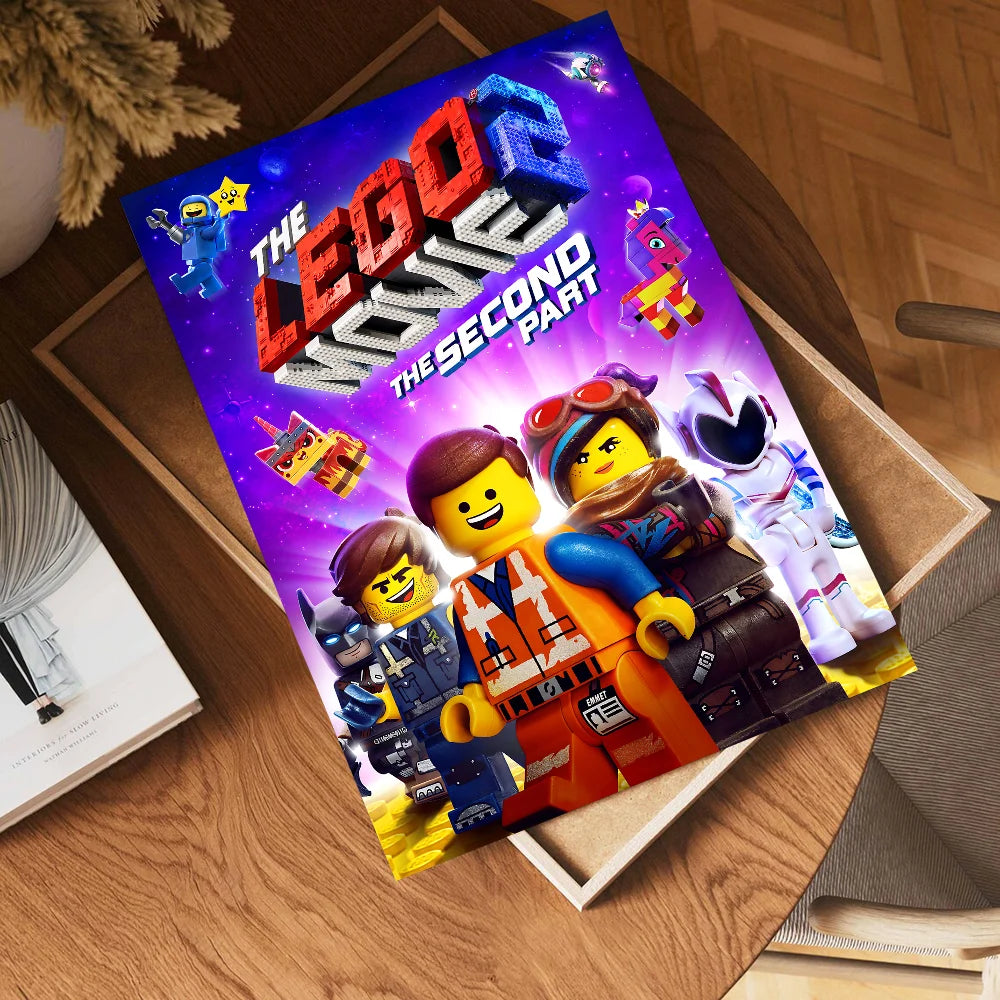 Abstract Funny L-Legos Anime Posters Sticky HD Quality Wall Art Retro Posters for Home Room Wall Decor