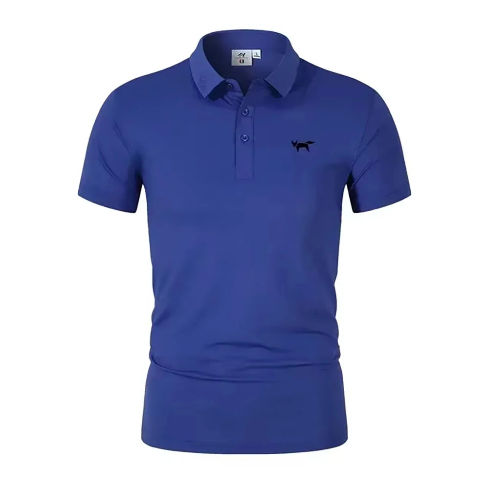 2025 Summer Men's Polo Shirt Short Sleeve T-shirt Sports Comfortable Casual Fashion Men and Women Versatile Breathable Shirt