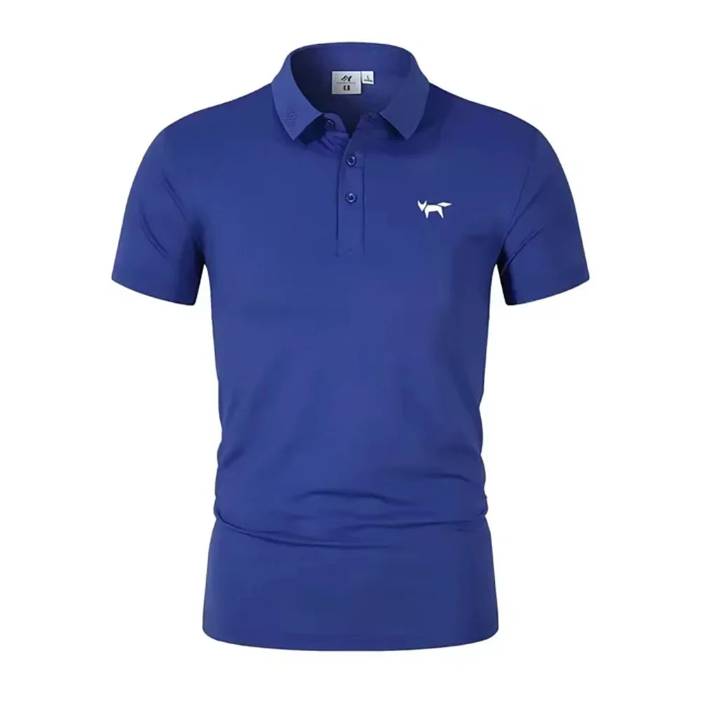 2025 Summer Men's Polo Shirt Short Sleeve T-shirt Sports Comfortable Casual Fashion Men and Women Versatile Breathable Shirt