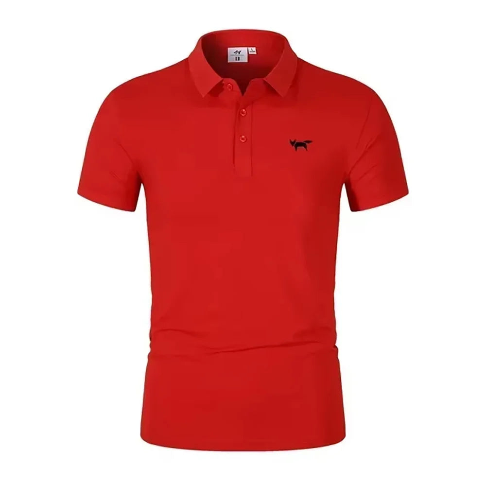 2025 Summer Men's Polo Shirt Short Sleeve T-shirt Sports Comfortable Casual Fashion Men and Women Versatile Breathable Shirt