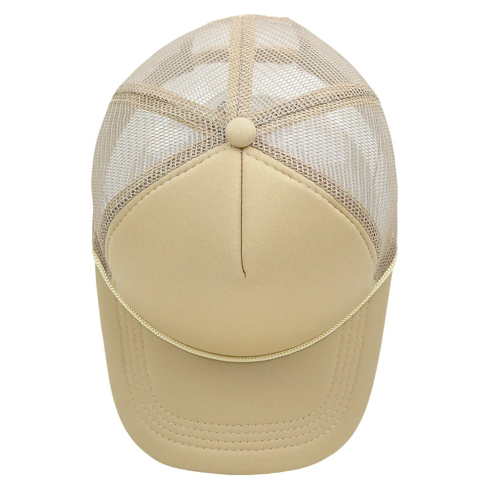 Customized Logo Summer Baseball Caps Men Mesh 5 Panel Cheaper Trucker Hats Outdoor Sport Snapback Caps Women Sun Dad Hat Gorras