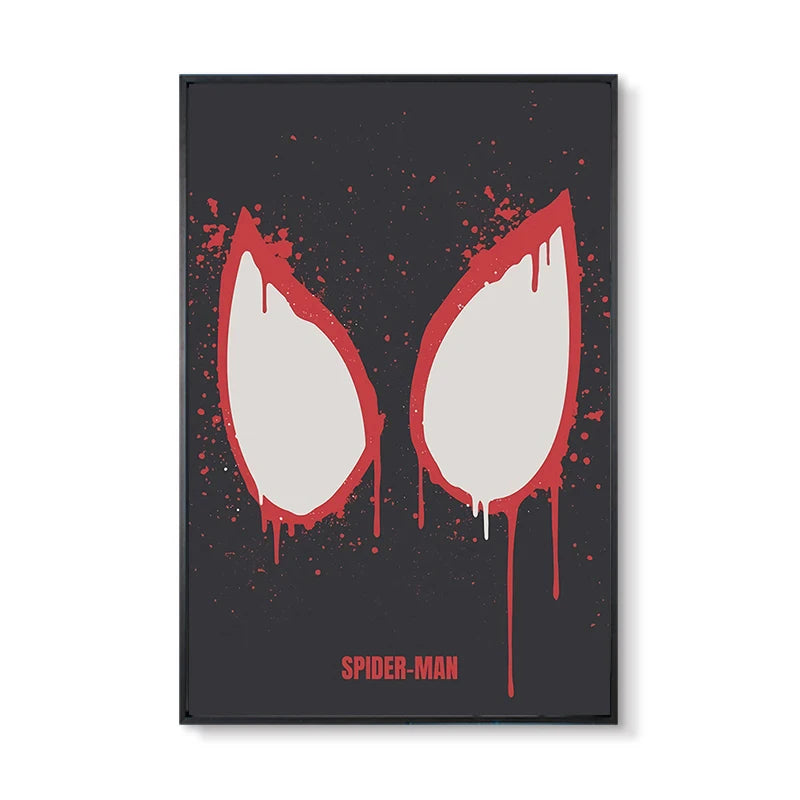 Marvel Super Hero Decorative Painting Anime Spider Man Art Poster Retro American Film Mural Home Childrens Room Wall Decor Print