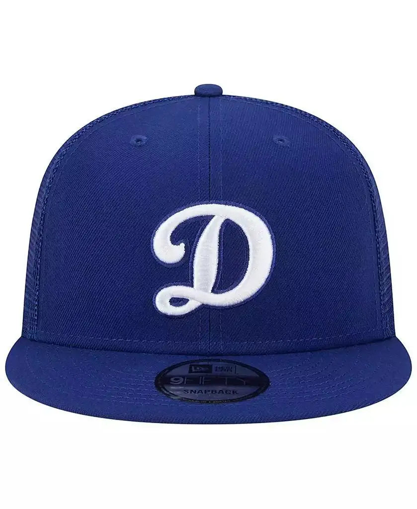 New Era | Men's Royal Los Angeles Dodgers D Logo Team Color Trucker 9FIFTY Snapback Hat