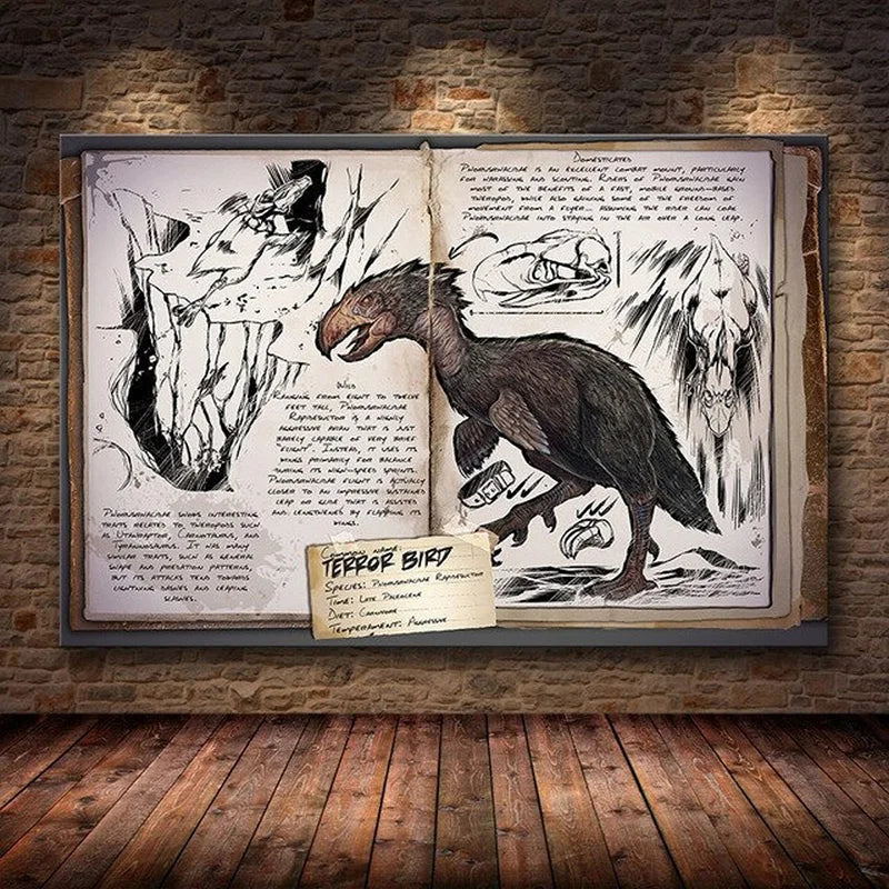 Modular Canvas Ark Survival Evolved Pictures Painting Survival Game Home Decor Print Dinosaur Poster Living Room Modern Wall Art