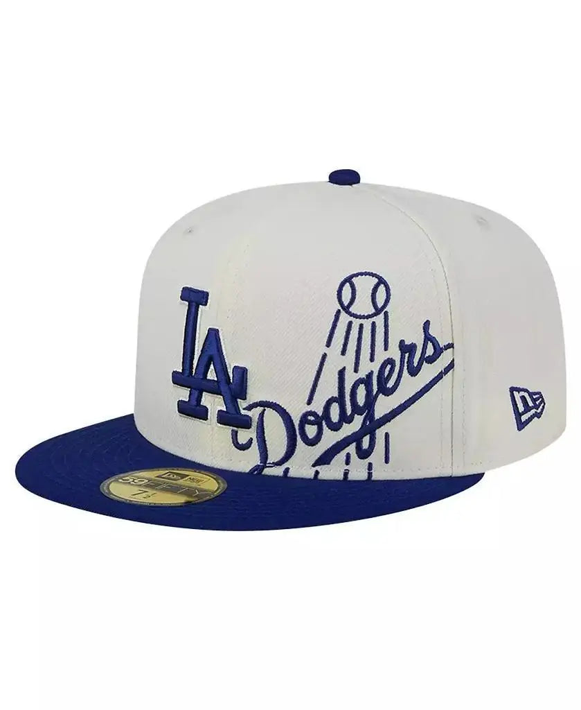 New Era | Men's Cream/Royal Los Angeles Dodgers Lonestar 59FIFTY Fitted Hat