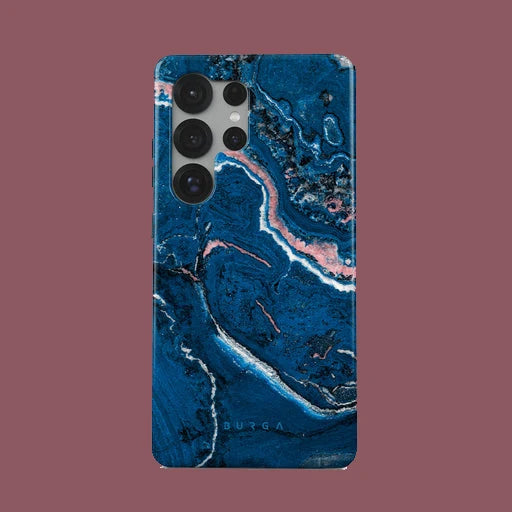 Blue Lagoon BURGA Phone Case for Samsung Galaxy S25 S24 S23 S20 FE Plus Ultra 4G 5G Glossy Film Hard PC Cover
