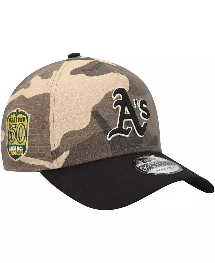 New Era | Men's Oakland Athletics Camo Crown A-Frame 9FORTY Adjustable Hat