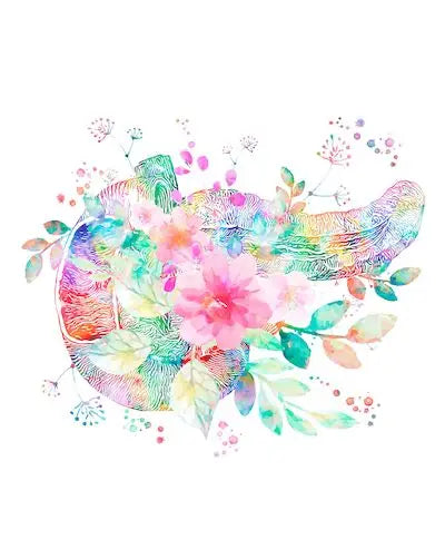 Anatomy Medical Poster Flower Organ Wall Art Canvas Painting Anthropology Educational Picture for Laboratory Doctor's Room Decor