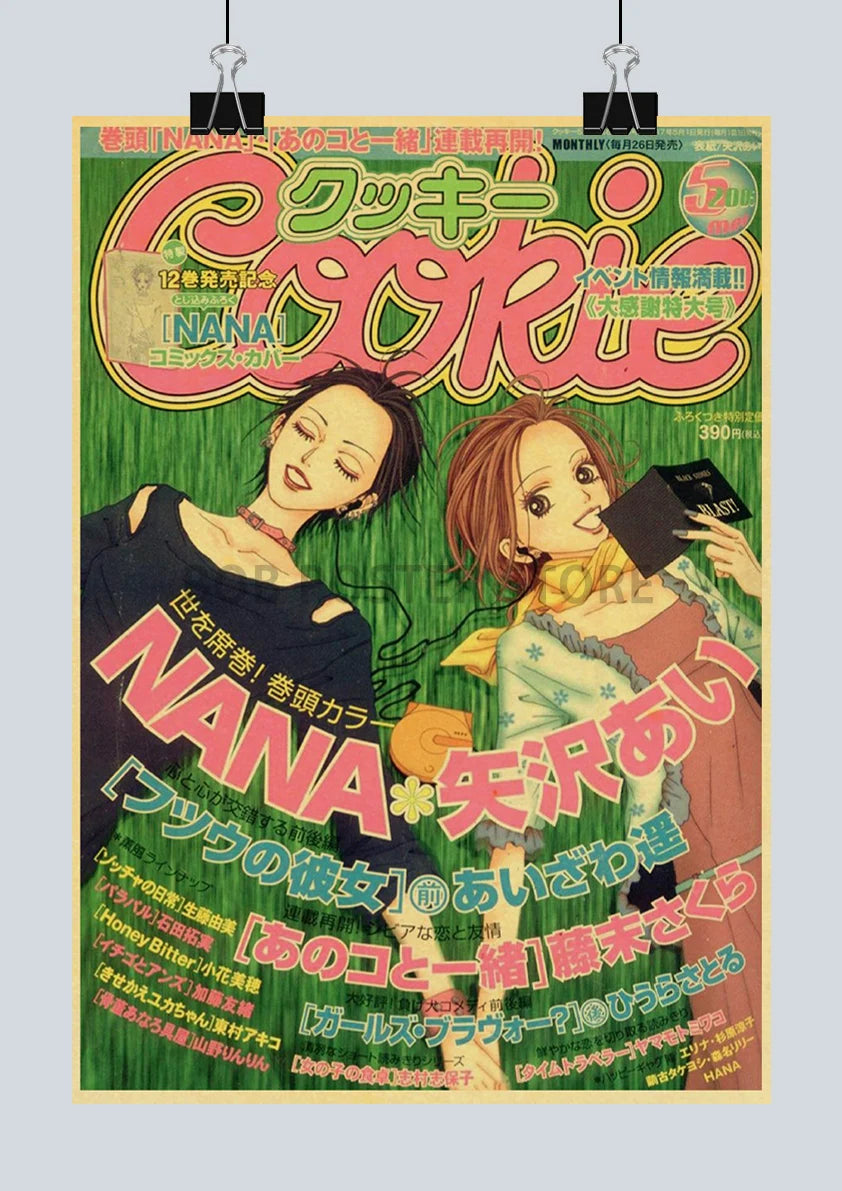 Japan Anime NANA Posters Retro Kraft Paper Sticker Poster 2021 Arrivals Bar Cafe Decor Nostalgia Gift Funny Prints Wall Painting