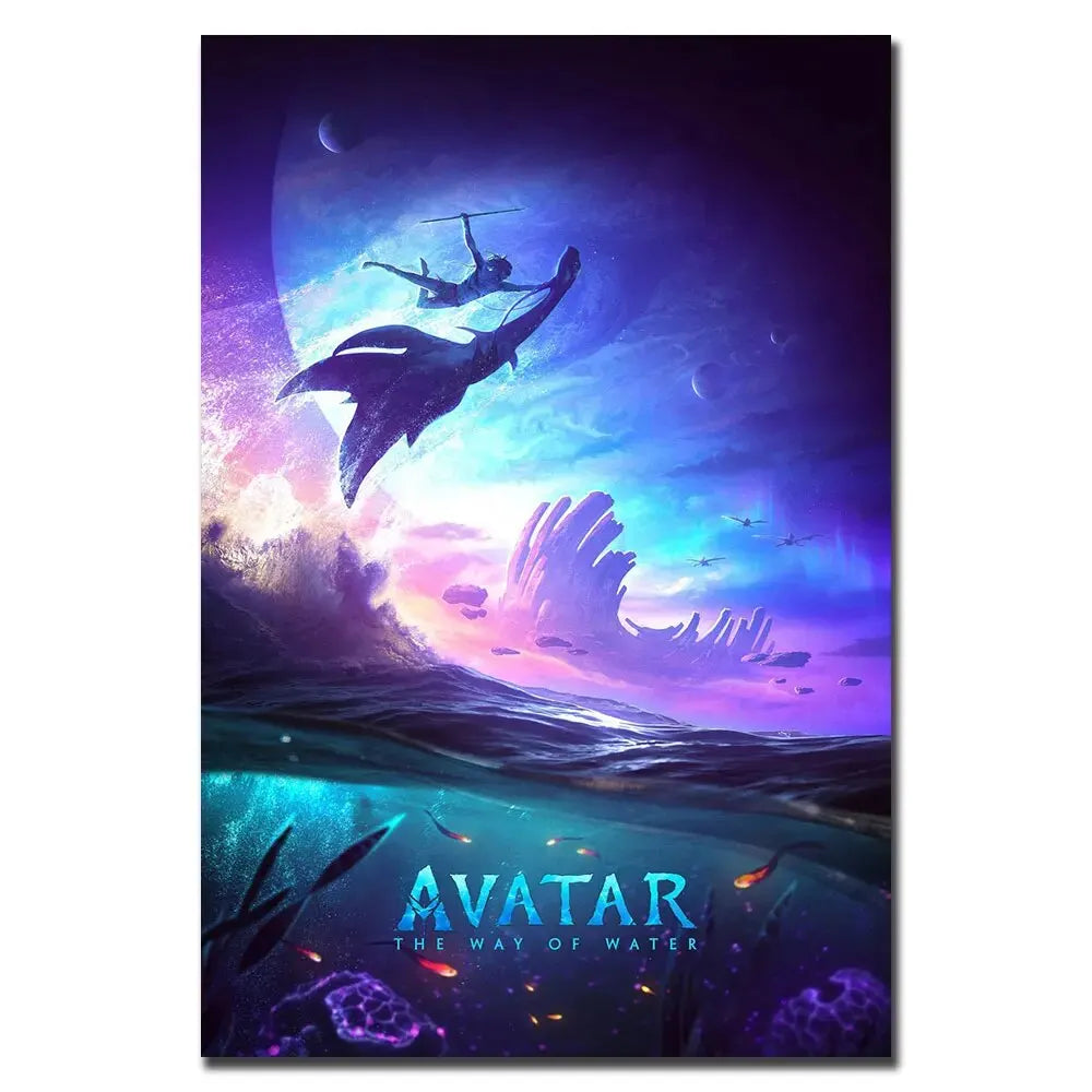 Avatar 2 Movie The Way of Water 2022 Film Canvas Paintings, Posters and Prints Picture, Unique Wall Decoration for Living Room