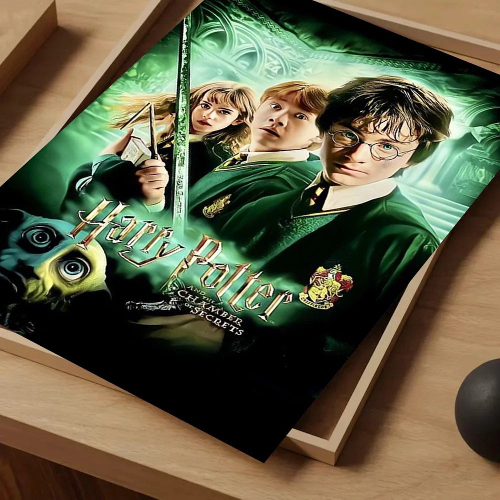 1pc Harry P-Potter Poster Self-adhesive Art Waterproof Paper Sticker Coffee House Bar Room Wall Decor