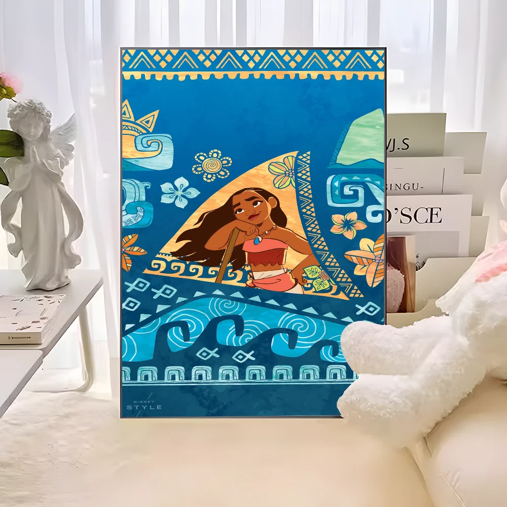 Cartoon Movie M-Moana Anime Posters Sticky Whitepaper Prints Posters Artwork Kawaii Room Decor