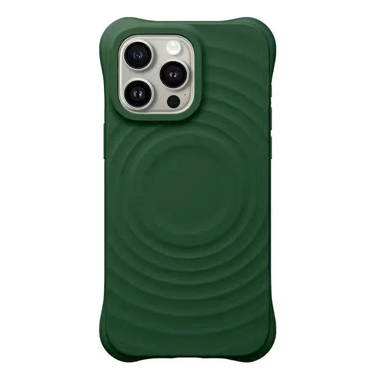 Ripple Silicone Engraved Letters Magnetic Phone Case Cover for IPhone 12 13 14 15 Pro Max Case for IPhone 15 Pro Max