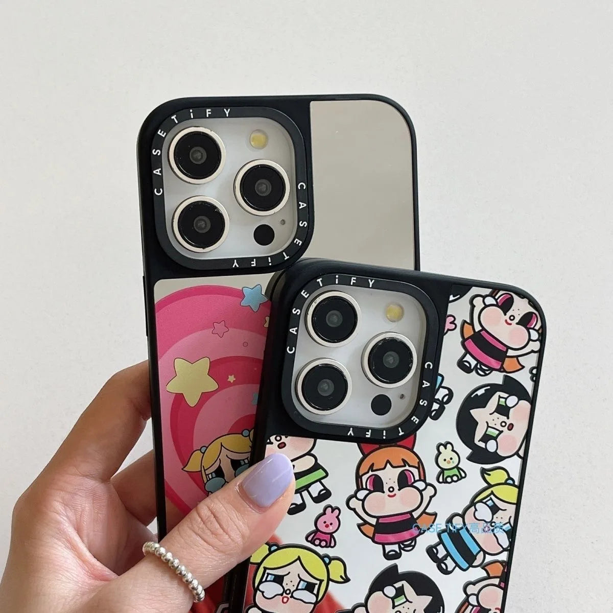 for Casetifi collaboration Bubble Mart Flying Apsara Little Police Officer Apple 15 Promax phone case 141312 mirror