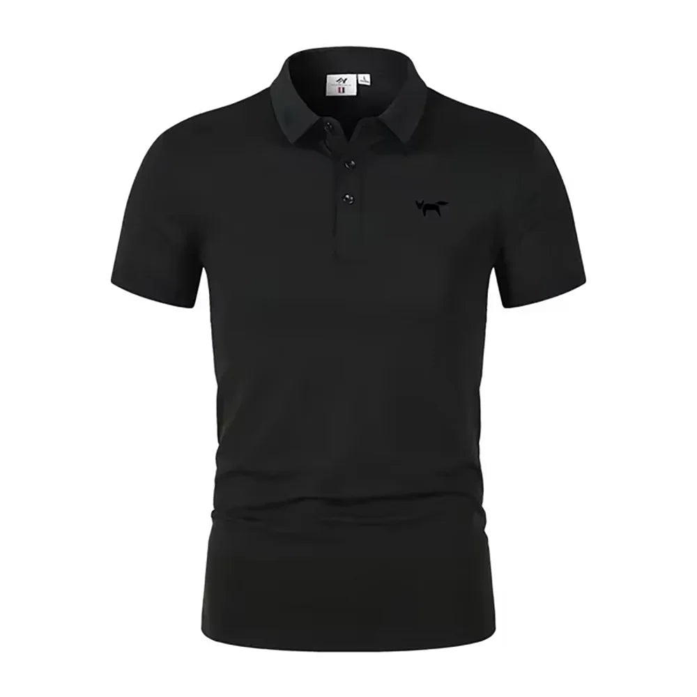 2025 Summer Men's Polo Shirt Short Sleeve T-shirt Sports Comfortable Casual Fashion Men and Women Versatile Breathable Shirt
