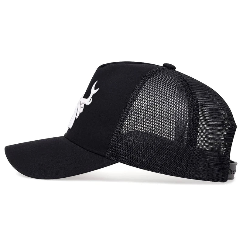 Antler Embroidered Baseball Cap Hip Hop Hat Adjustable Fashion Men Women Summer breathable Mesh Caps Casual sun Hat Dad Hats