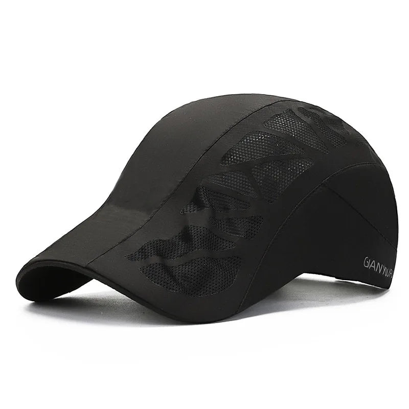 Men Visors Summer Quick Drying Waterproof Snapback Peaked Cap Women Sun Hat Letter Printing Kpop Fashion Breathable Adjustable