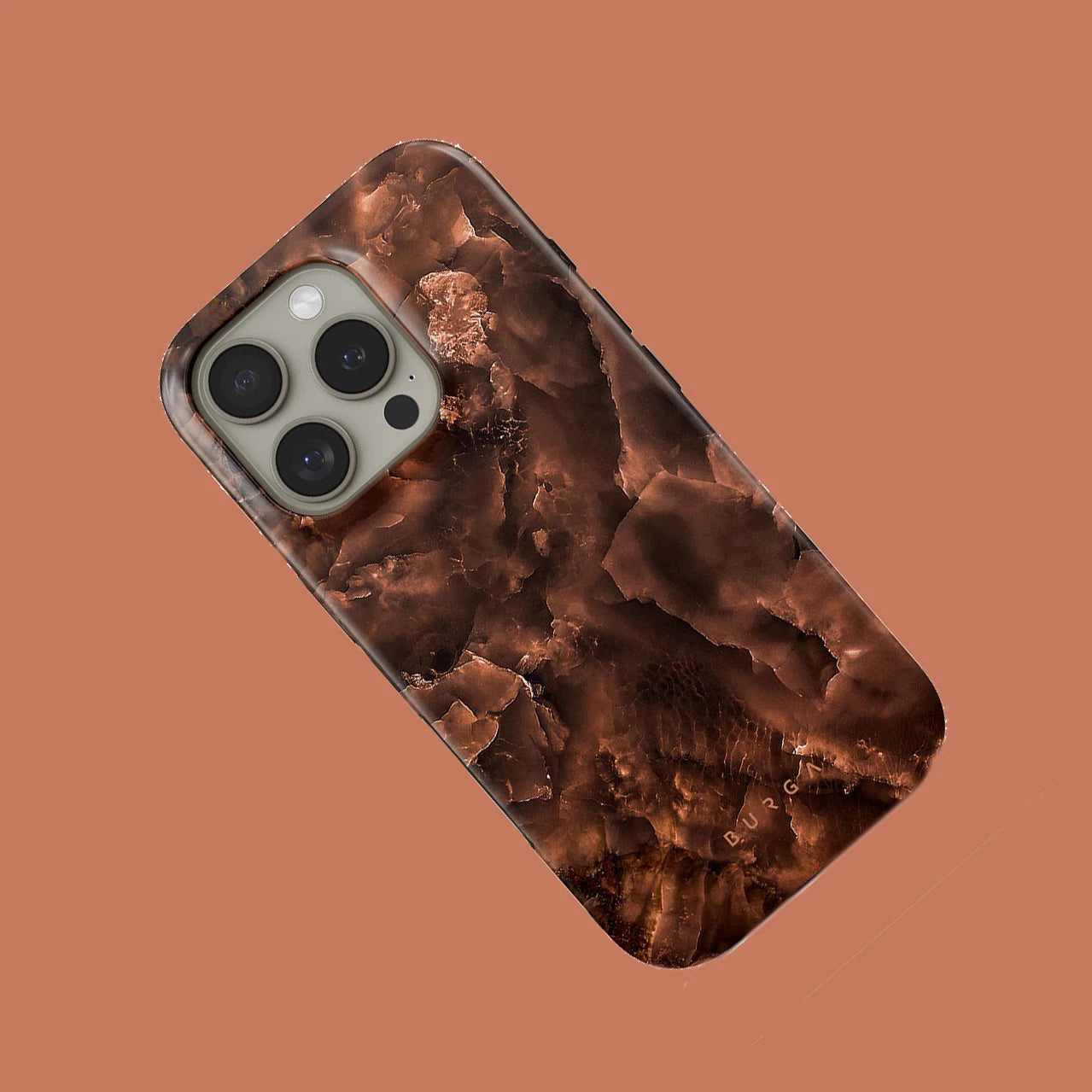 Toasted Chestnut - Brown BURGA Phone Case for iPhone 16 15 14 13 12 11 X XS XR XSMAX 7 8 Pro Max Plus Double-layer Back Cover