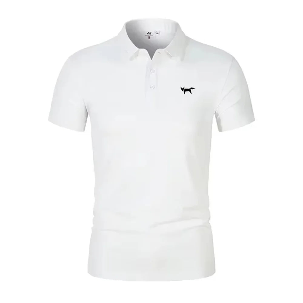 2025 Summer Men's Polo Shirt Short Sleeve T-shirt Sports Comfortable Casual Fashion Men and Women Versatile Breathable Shirt