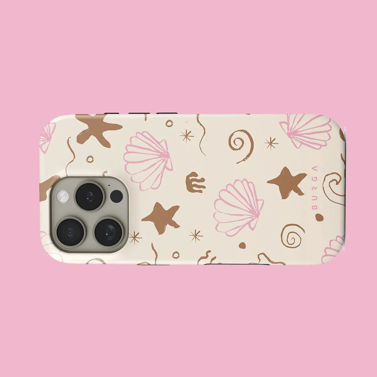 Marine Life Art BURGA Phone Case for iPhone 16 15 14 13 12 11 X XS XR XSMAX 7 8 Pro Max Plus Luxury Double-layer Back Cover