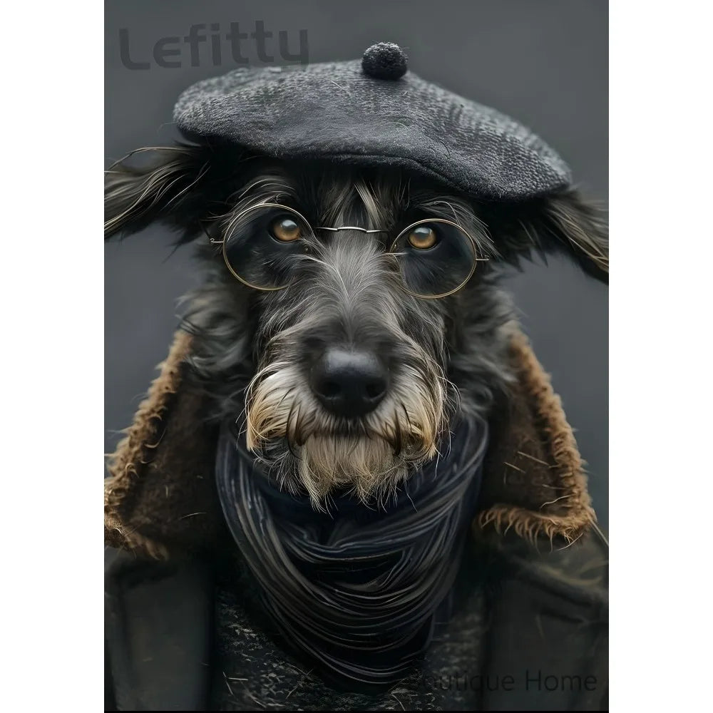 Dog friend funny spoof gift Poster 1pc Living room wall decor aesthetic Hallway Bedroom Bathroom Bar Festive Creative waterproof