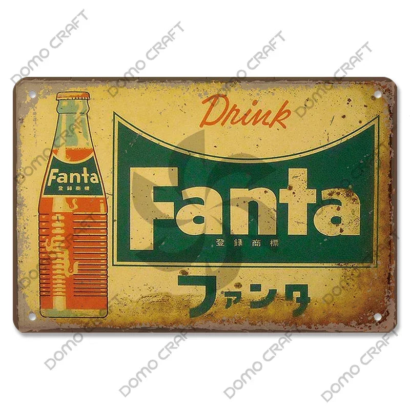 Retro Japanese Cartoon Comics Poster Metal Plate Takoyaki Noodles Fish Metal Sign Dining Room Club Wall Decor