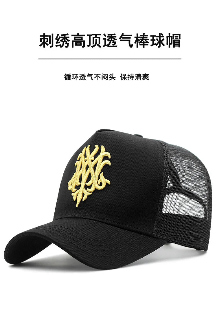 Mesh Trucker Cap Women Summer Sun Caps High and Large Snapback Hat Big Head Men Oversize Baseball Hats 56-60cm 60-65cm