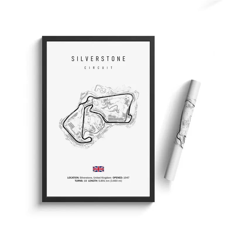 Formula 1 Internationa Track Circuit Canvas Painting F1 Wall Art Nordic Poster Aesthetic Motorsport Race Picture For Home Decor