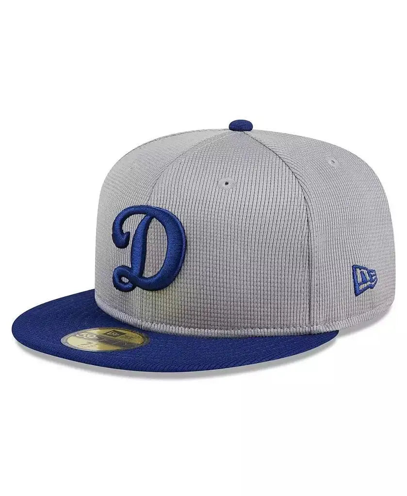 New Era | Men's Gray Los Angeles Dodgers 2024 Batting Practice 59FIFTY Fitted Hat