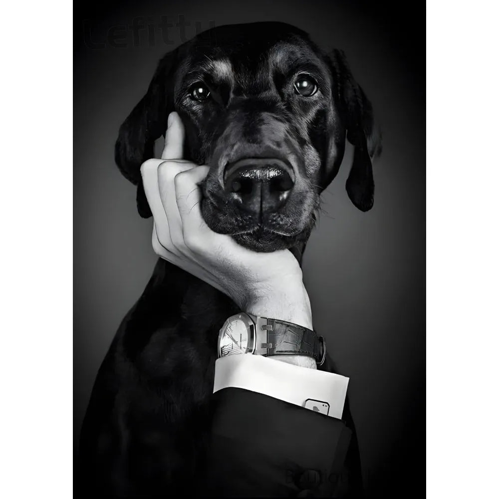 Dog friend funny spoof gift Poster 1pc Living room wall decor aesthetic Hallway Bedroom Bathroom Bar Festive Creative waterproof