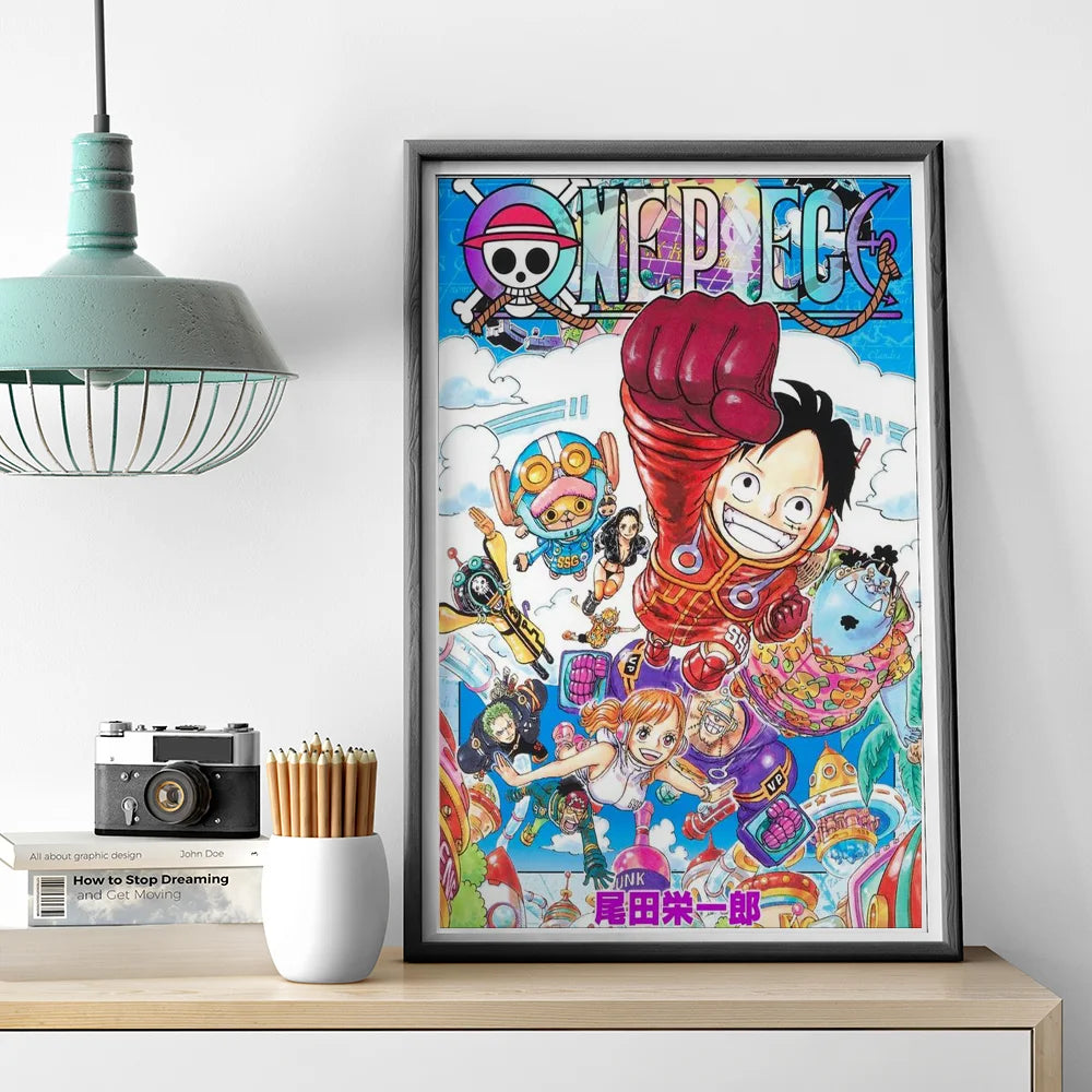 1pc One Piece Poster HD Posters Home Room Bar Cafe Decor Art Wall Painting Picture