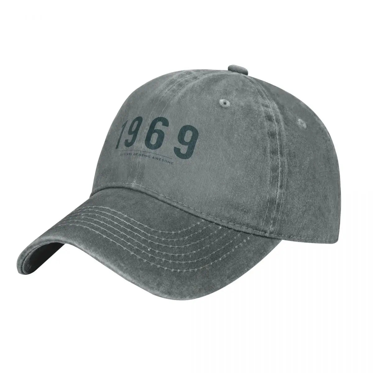50th Birthday Gift 1969 Retro Unisex Baseball Cap Distressed Denim Washed Cap Hat Vintage Outdoor Summer Adjustable Snapback Hat