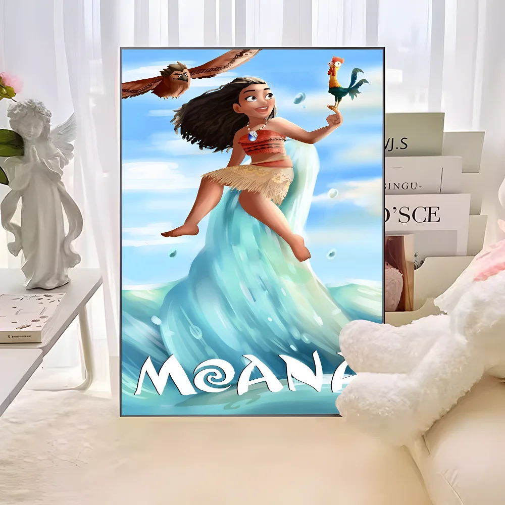 Cartoon Movie M-Moana Anime Posters Sticky Whitepaper Prints Posters Artwork Kawaii Room Decor