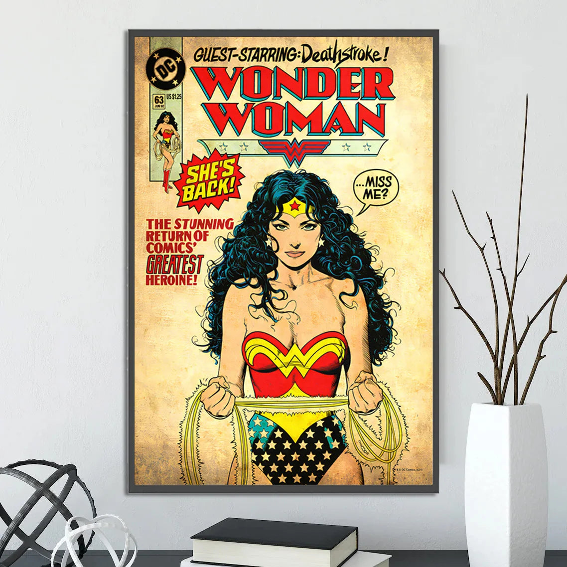 Batman Self-adhesive Poster Movie Wallpaper Figures Home Decoration Painting Wall Art DC Classic Covers Room Decor Kids Gift