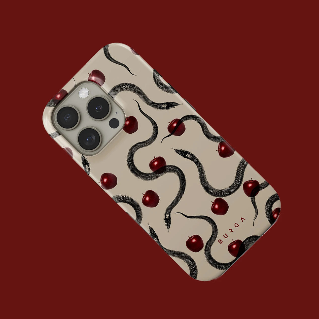 Sinful BURGA Phone Case for iPhone 16 15 14 13 12 11 X XS XR XSMAX 7 8 Pro Max Plus Luxury Double-layer Back Cover