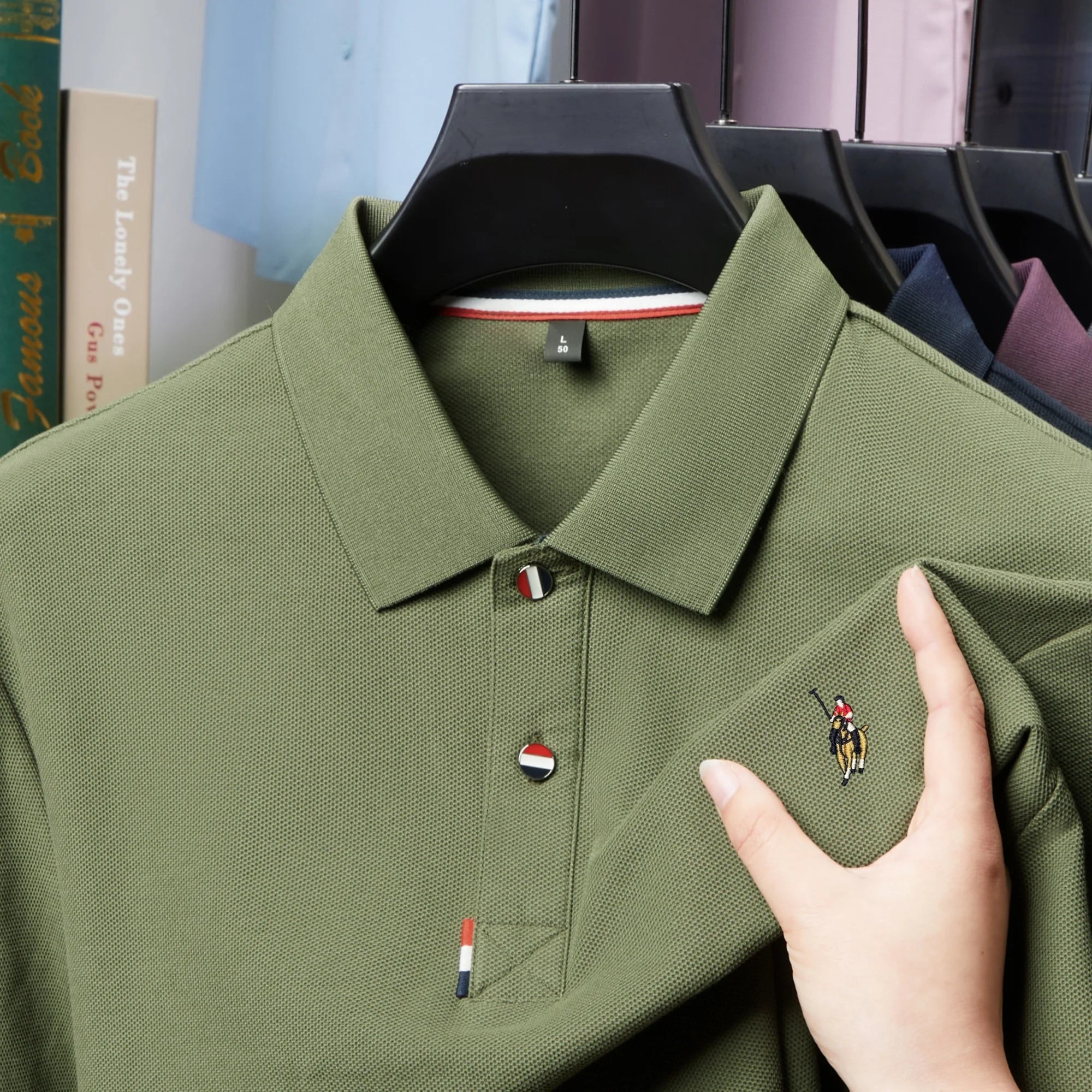 100% pure cotton men's high-end brand short sleeve polo shirt summer fashion hot selling pony embroidery golf top casual T-shirt