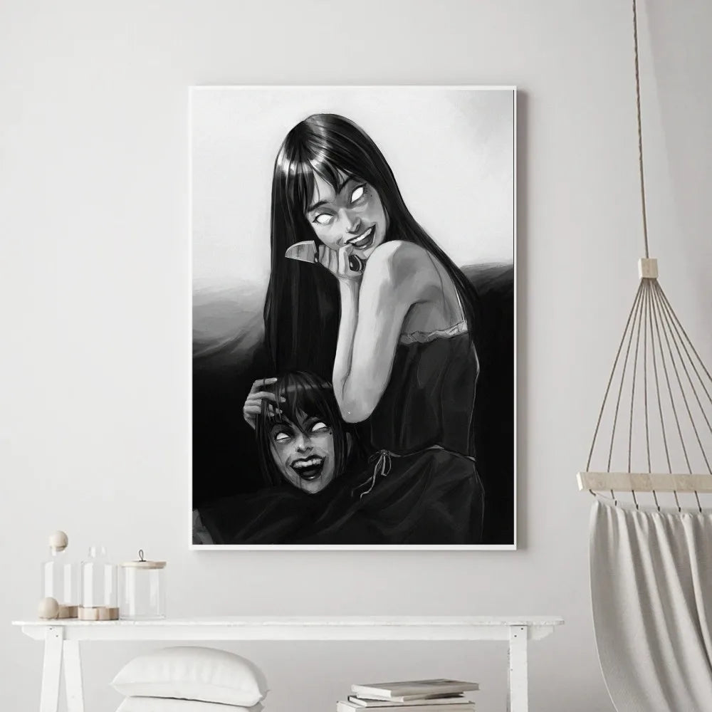 Japan Anime Junji Ito Poster Prints Poster Wall Painting Bedroom Living Room Wall Bar Restaurant