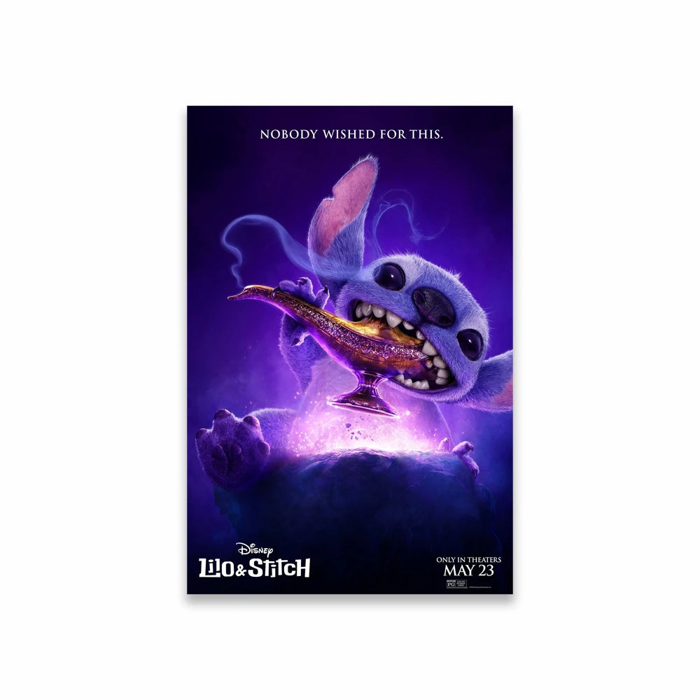 Cartoon Movie Lilo & Stitch 2025 Canvas Painting Fun and Motivational Film Poster Movie Prints Stitch Wall Art Decoration