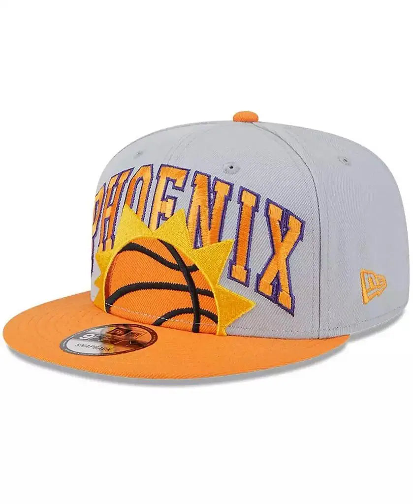 New Era | Men's Gray, Orange Phoenix Suns Tip-Off Two-Tone 9FIFTY Snapback Hat