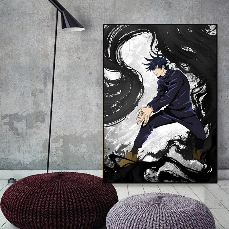Modern Japan Anime Jujutsu Kaisen Poster and Print Comic Character Canvas Painting Wall Art Pcirtue for Living Room Home Decor