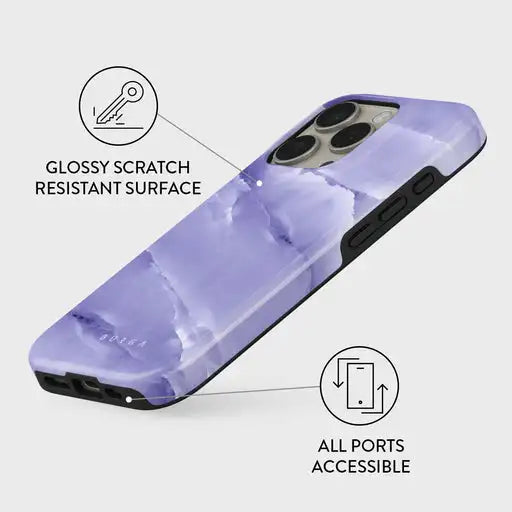 Lavender Dream BURGA Phone Case for iPhone 16 15 14 13 12 11 X XS XR XSMAX 7 8 Pro Max Plus Luxury Double-layer Back Cover