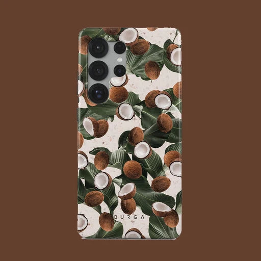 Coconut Crush BURGA Phone Case for Samsung Galaxy S25 S24 S23 S20 FE Plus Ultra 4G 5G Glossy Film Hard PC Cover