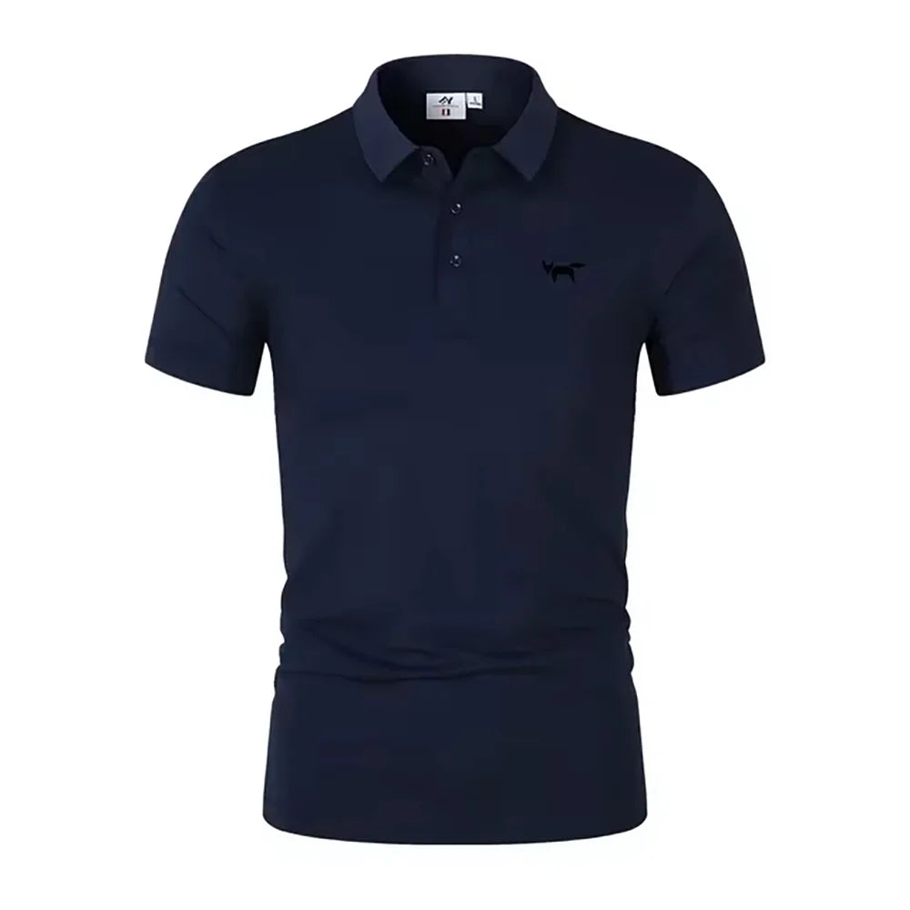 2025 Summer Men's Polo Shirt Short Sleeve T-shirt Sports Comfortable Casual Fashion Men and Women Versatile Breathable Shirt